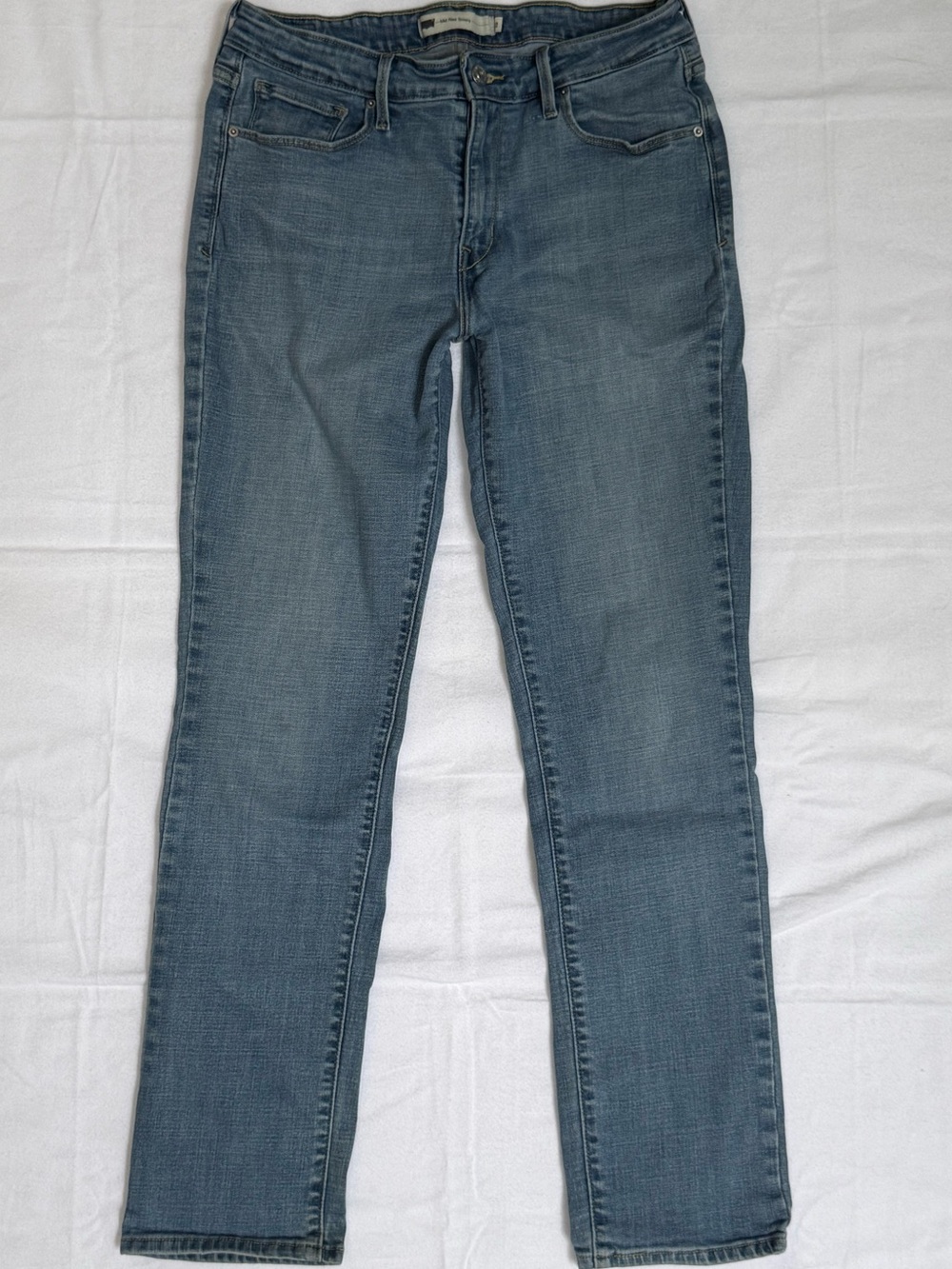 Levi’s Mid Rise Skinny Jeans Light Wash Stretch Denim Women’s Size 12 W31